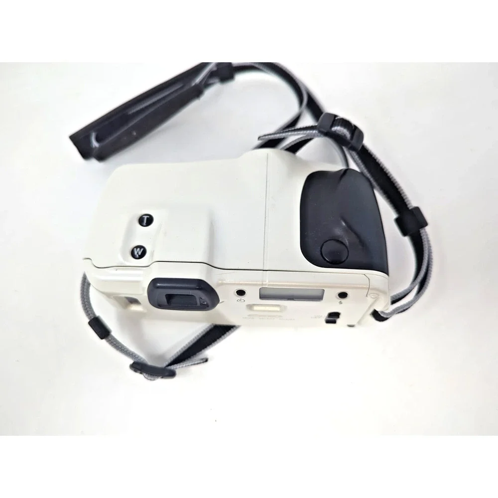 Rare White Minolta Freedom Zoom 105i APZ Quartz Date 35mm Film Camera